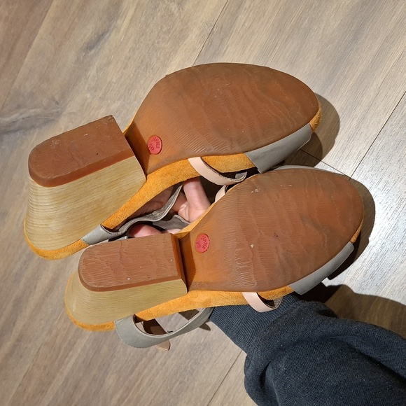 NWOT Camper Women's Gray & Tan Allegra Heeled Sandal (Size EU 40/US 9.0-9.5) - Picture 7 of 8